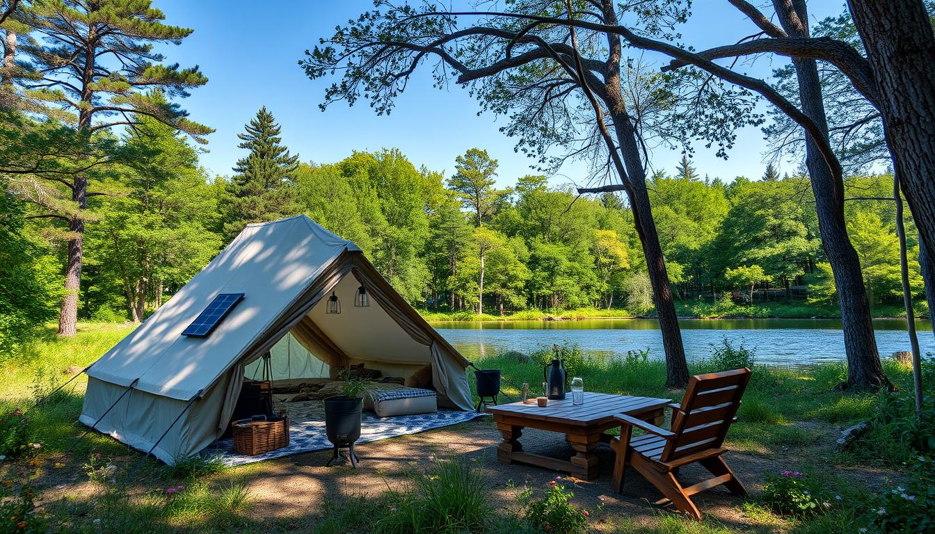 Building an eco-friendly camping setup