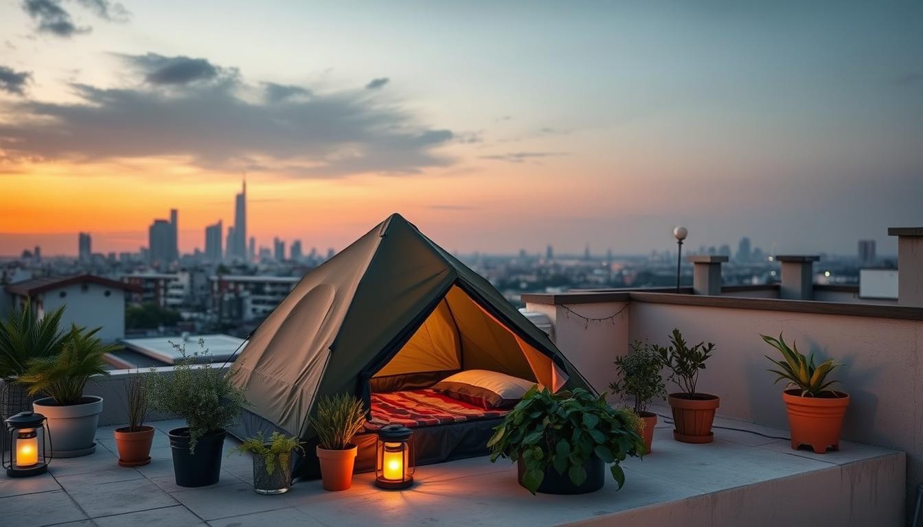 Minimizing waste during rooftop camping trips