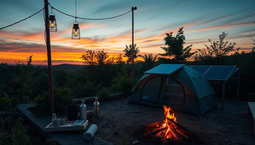 Sustainable rooftop camping